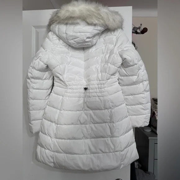 Laundry by Shelli Segal Women's Faux-Fur-Trim Hooded Puffer Coat size M - Picture 7 of 13